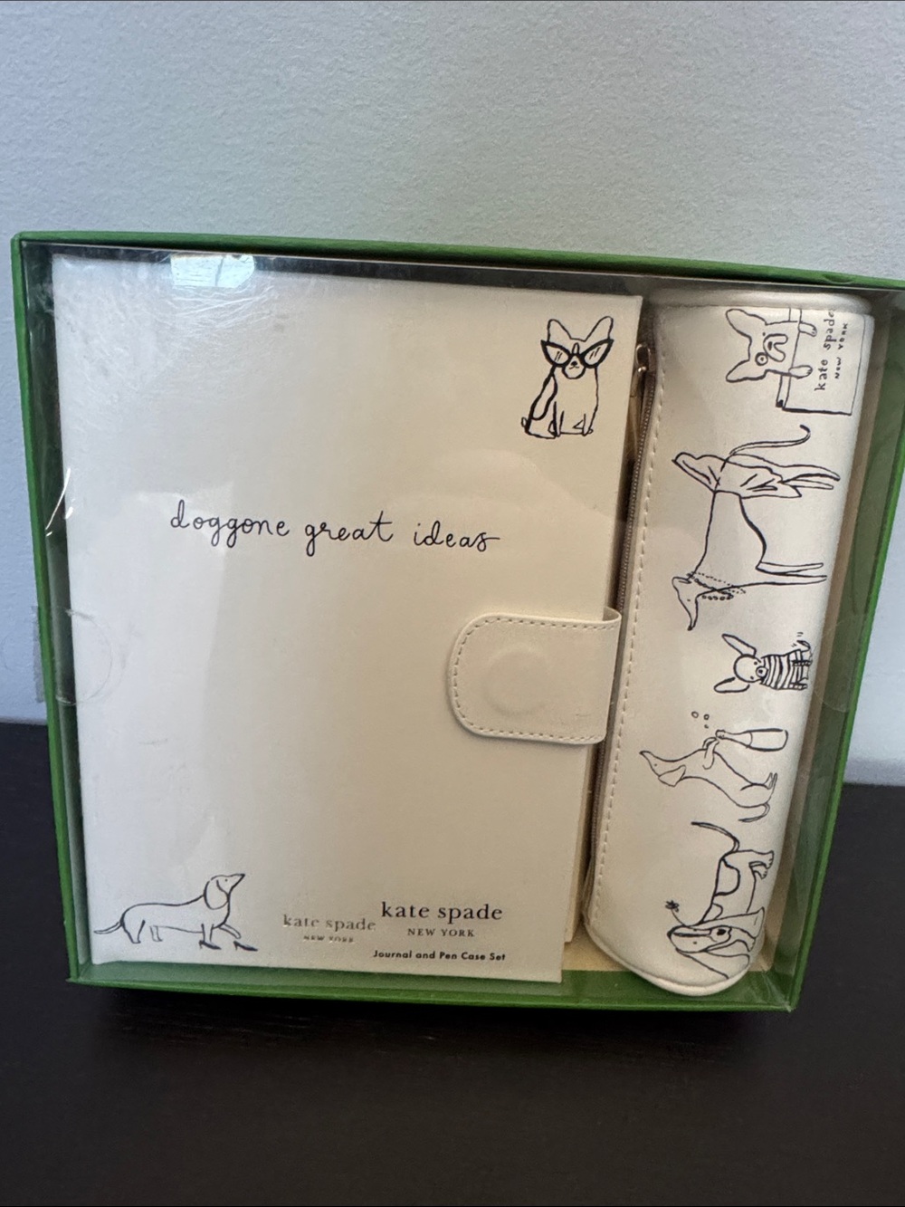 kate spade dog journal and matching pen case